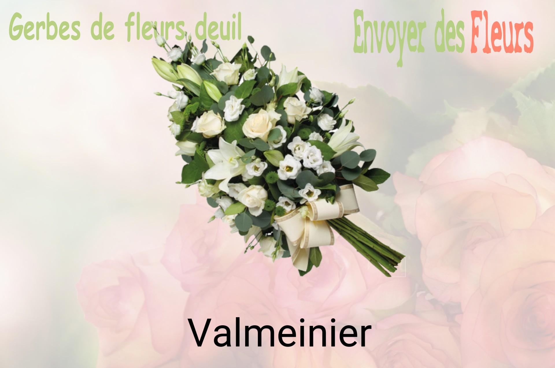 Gerbe de fleurs de deuil livrée à Valmeinier